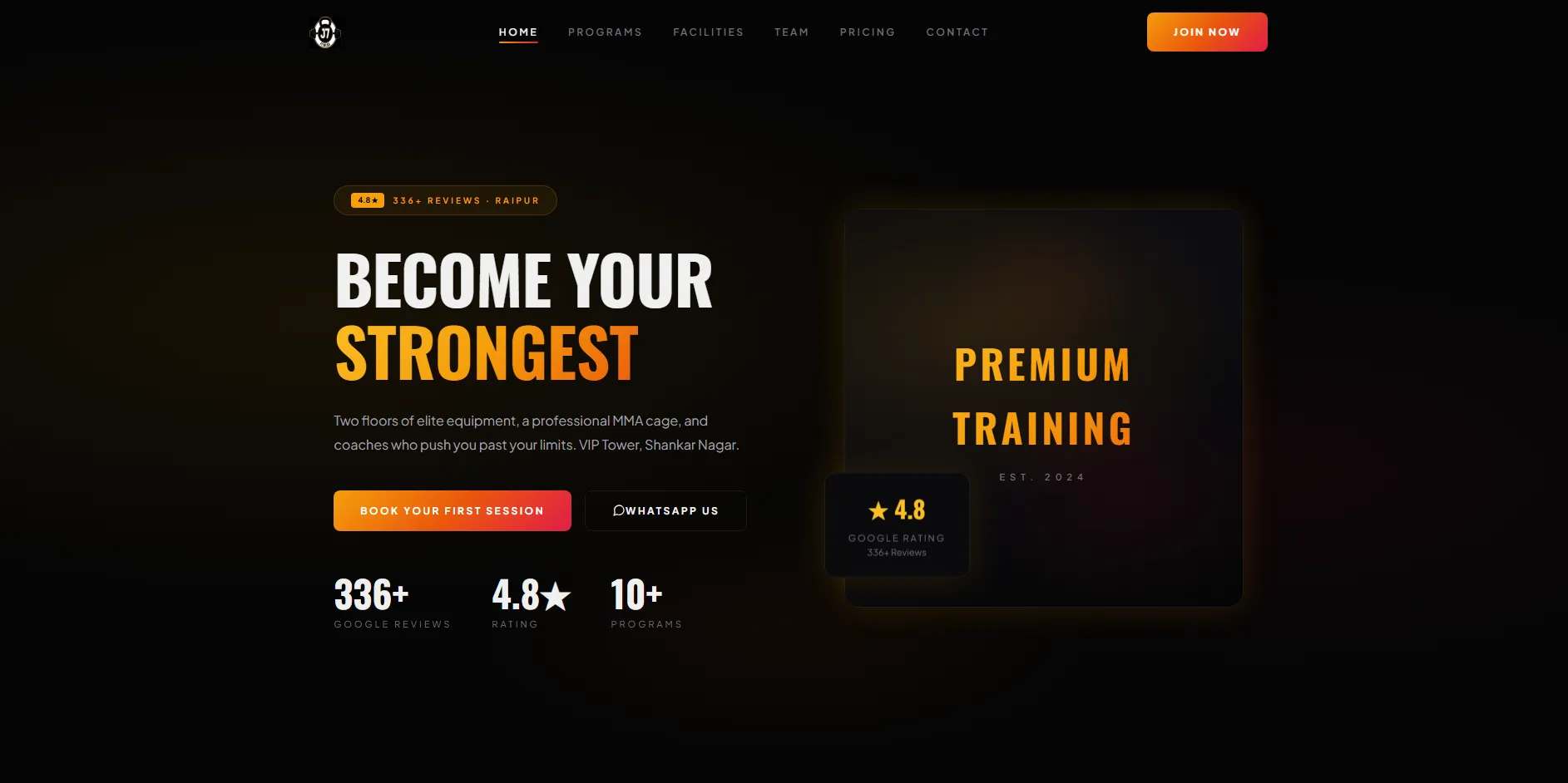 J7 Fitness Raipur website screenshot